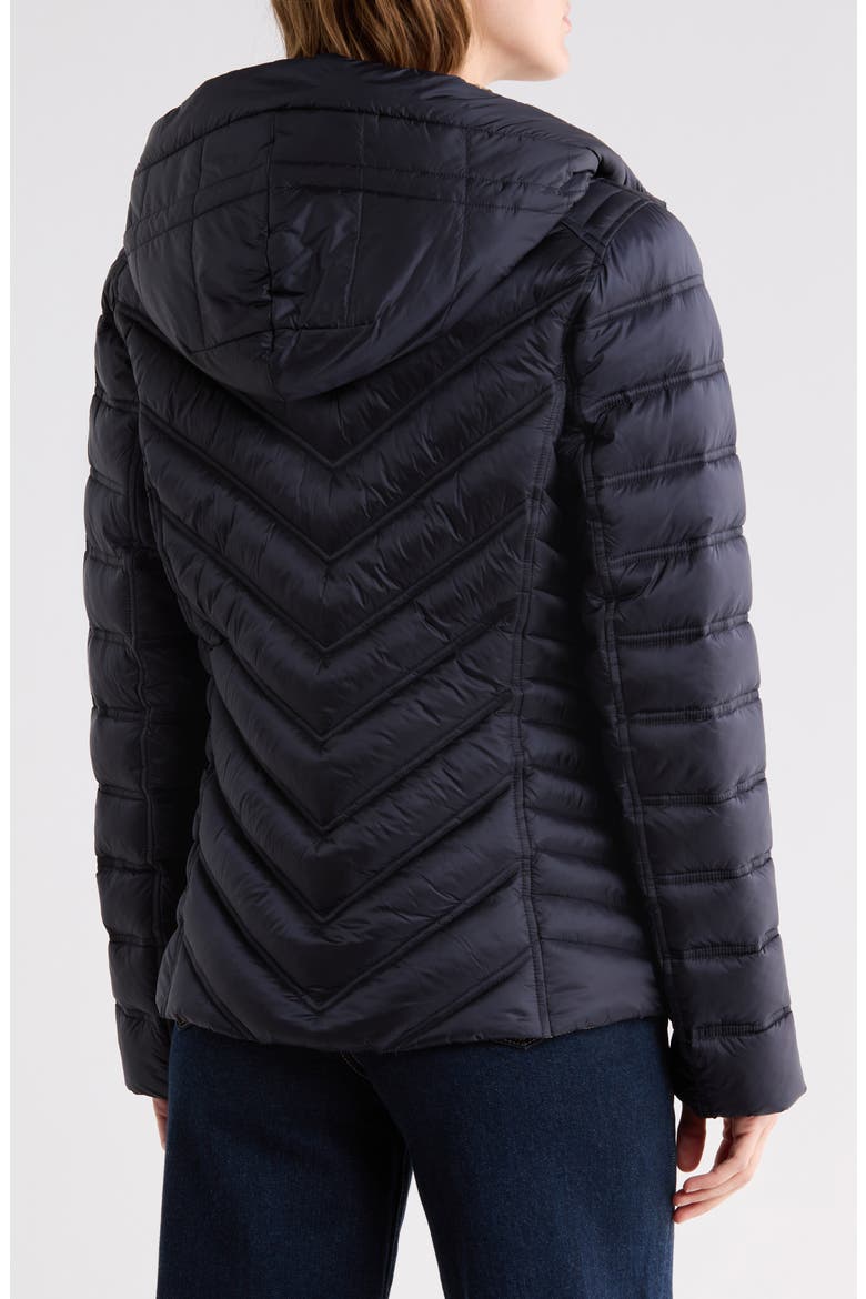 Reversible Short Packable Puffer Jacket, Alternate, color, MIDNIGHT