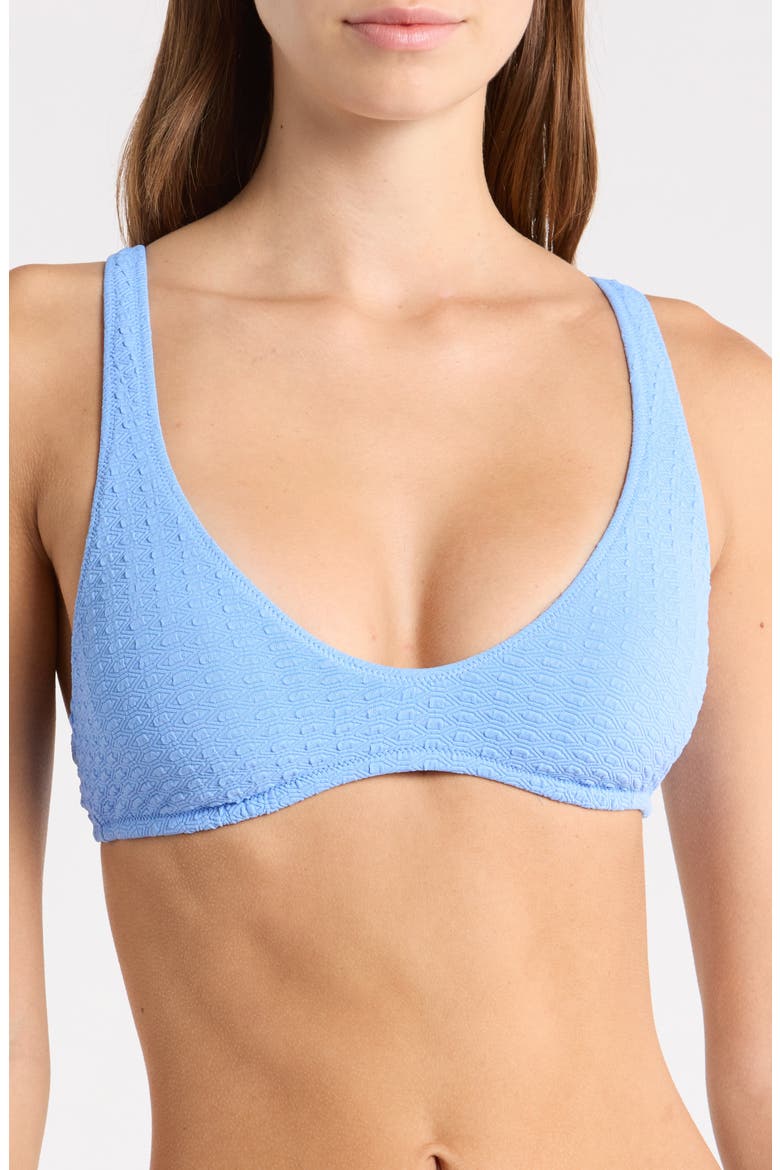 Haleiwa Bralette Bikini Top, Main, color, CORNFLOWER
