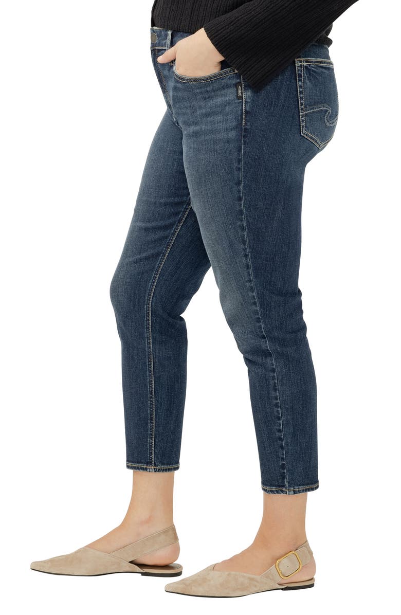 Silver Jeans Co. Elyse Mid Rise Skinny Jeans, Alternate, color, Bonnie