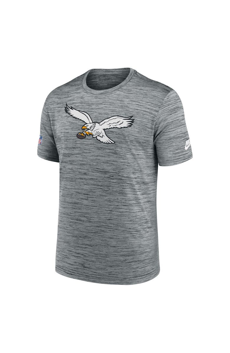 Nike Men's Nike Gray Philadelphia Eagles Velocity Alternate Logo Performance T-Shirt, Alternate, color, Gray