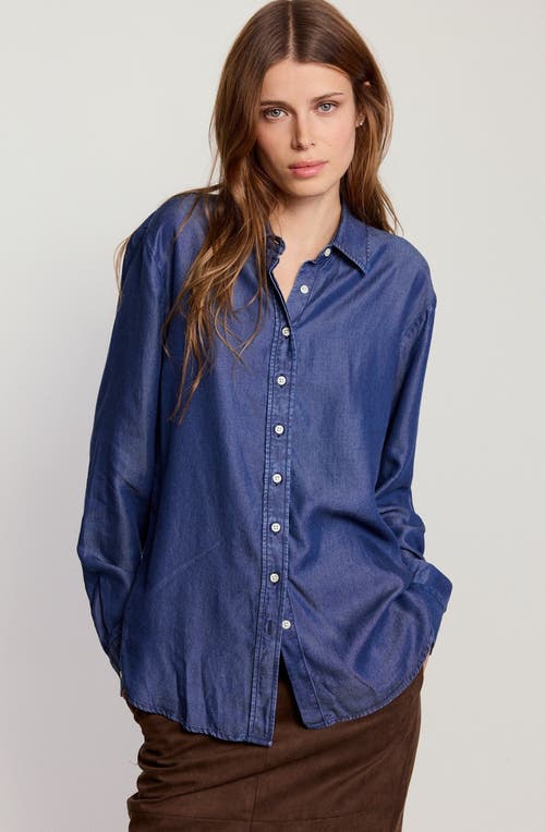 The Shirt By Rochelle Behrens The Denim Shirt In Blue