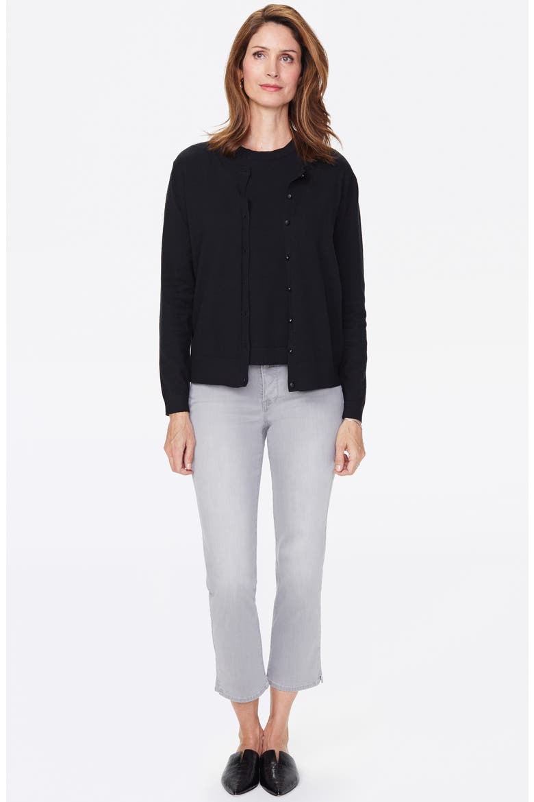 Twin Cardigan, Alternate, color, BLACK