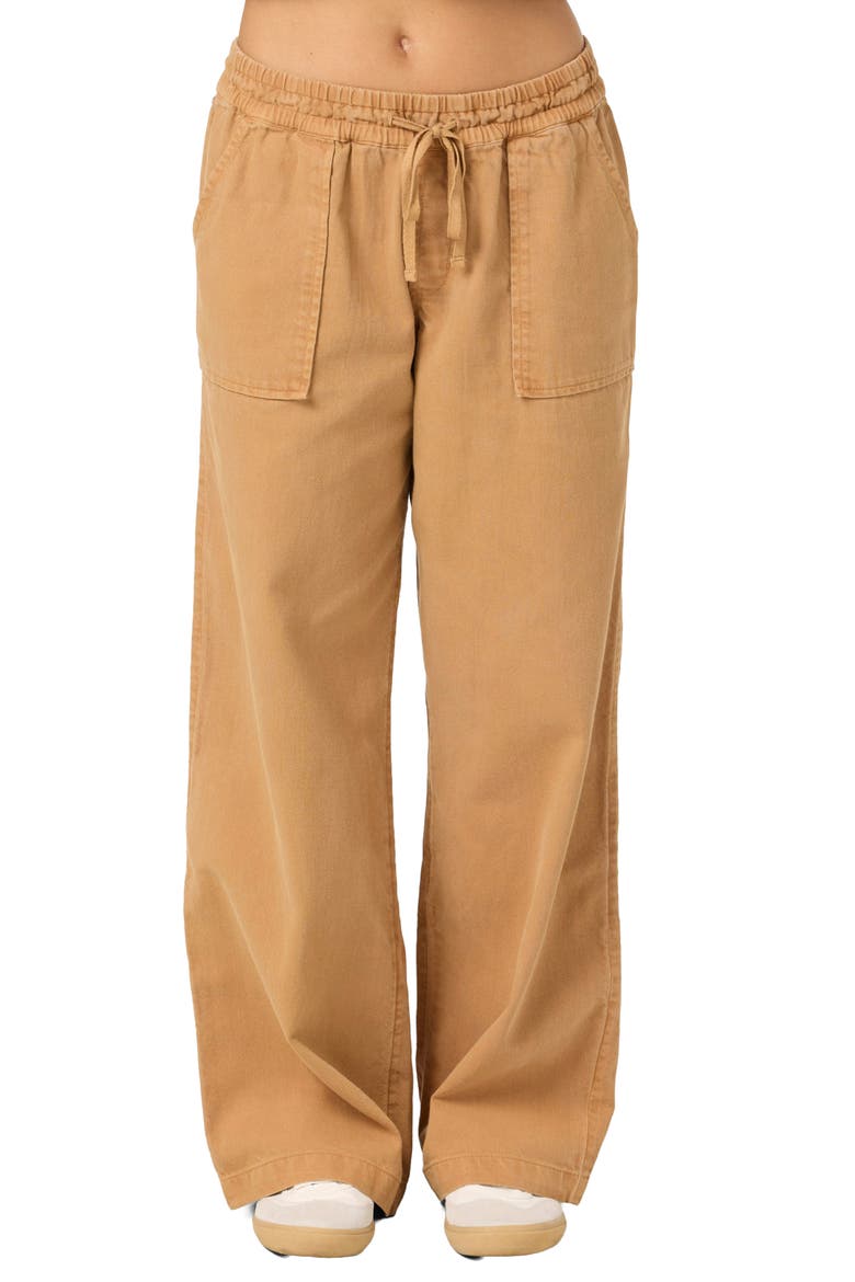 Sevie 2 Drawstring Cotton Twill Pants, Main, color, WOODSHACK