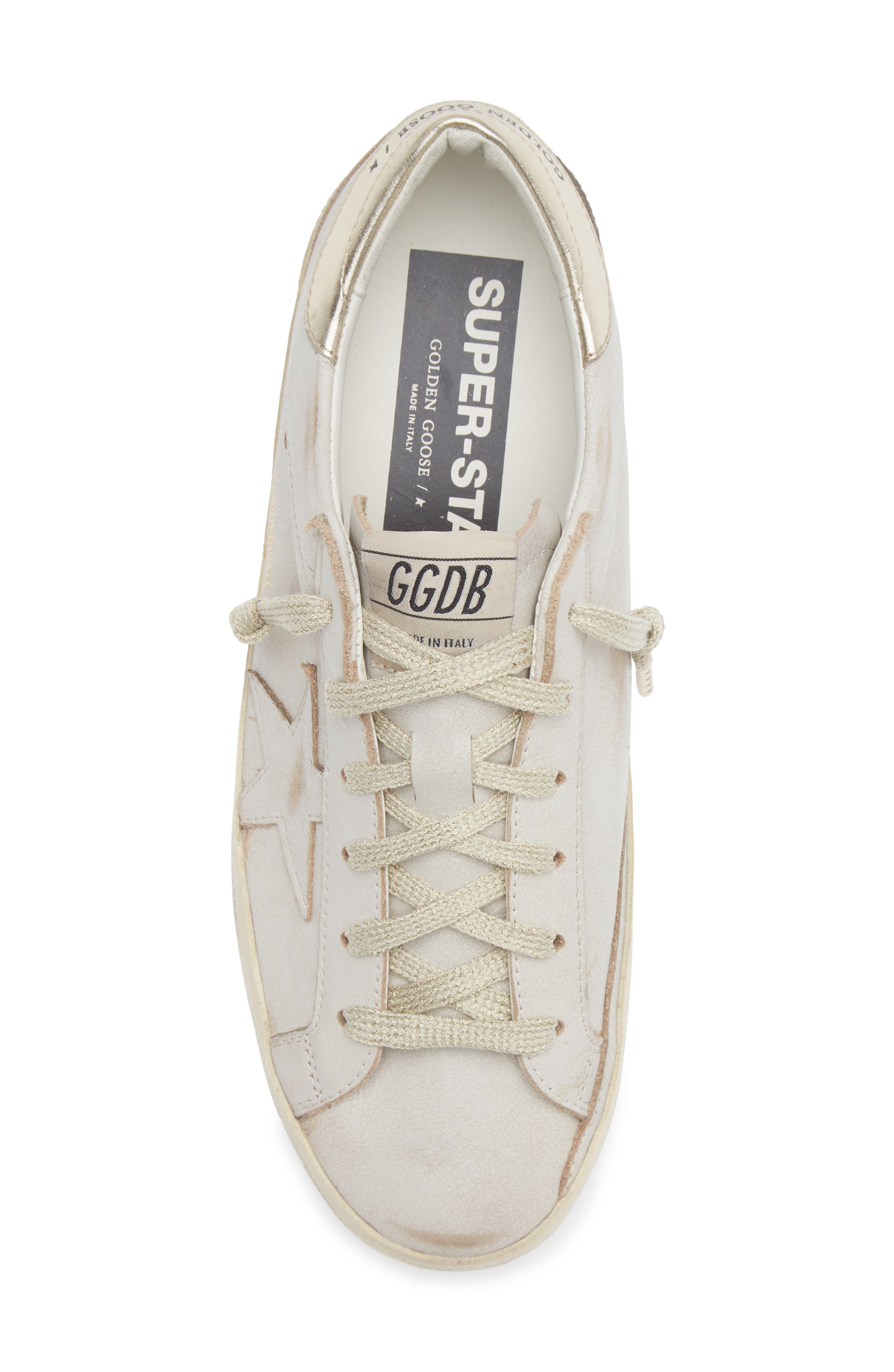 Golden Goose Super-Star Sneaker, Alternate, color, Beige/ Platinum