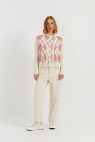 Chinti & Parker Wool-Cashmere Diamond Cardigan