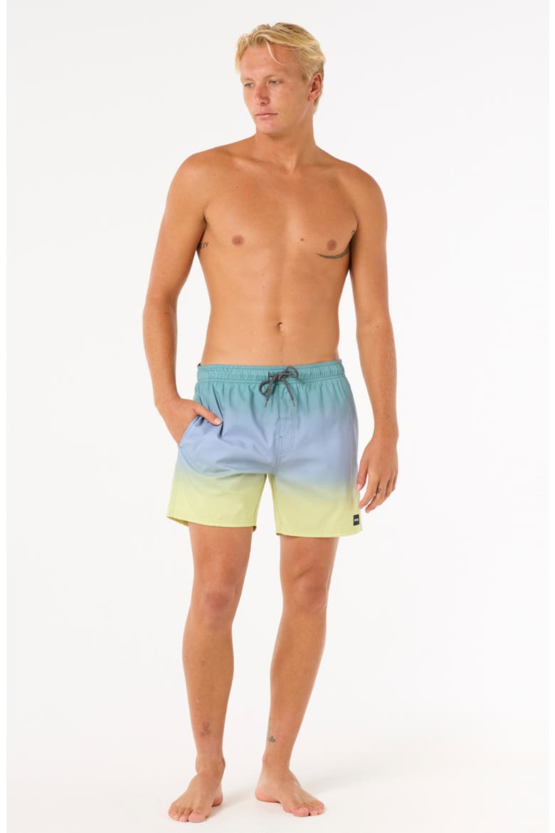Laze Fade Volley Swim Trunks, Alternate, color, BLUE LAGOON