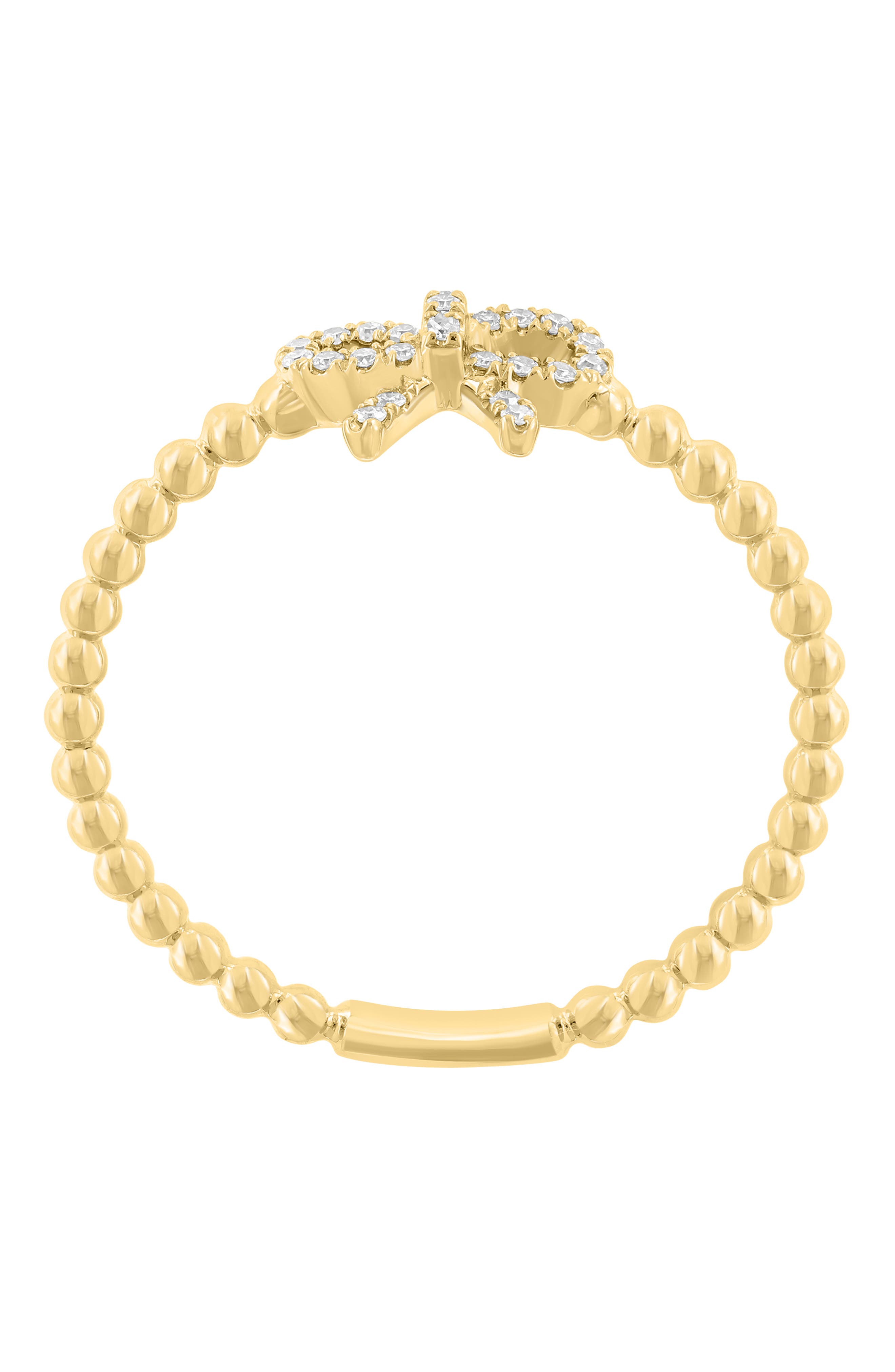 EFFY Diamond Bow Bead Shaped Ring (Women) | Nordstromrack