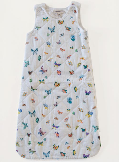 Timo & Violet Madame Butterfly Sleep Sack In White