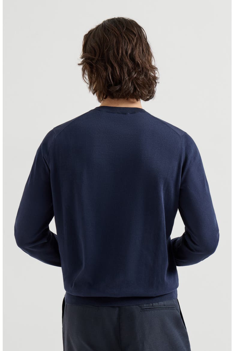 Cotton sweater, Alternate, color, Navy Blue