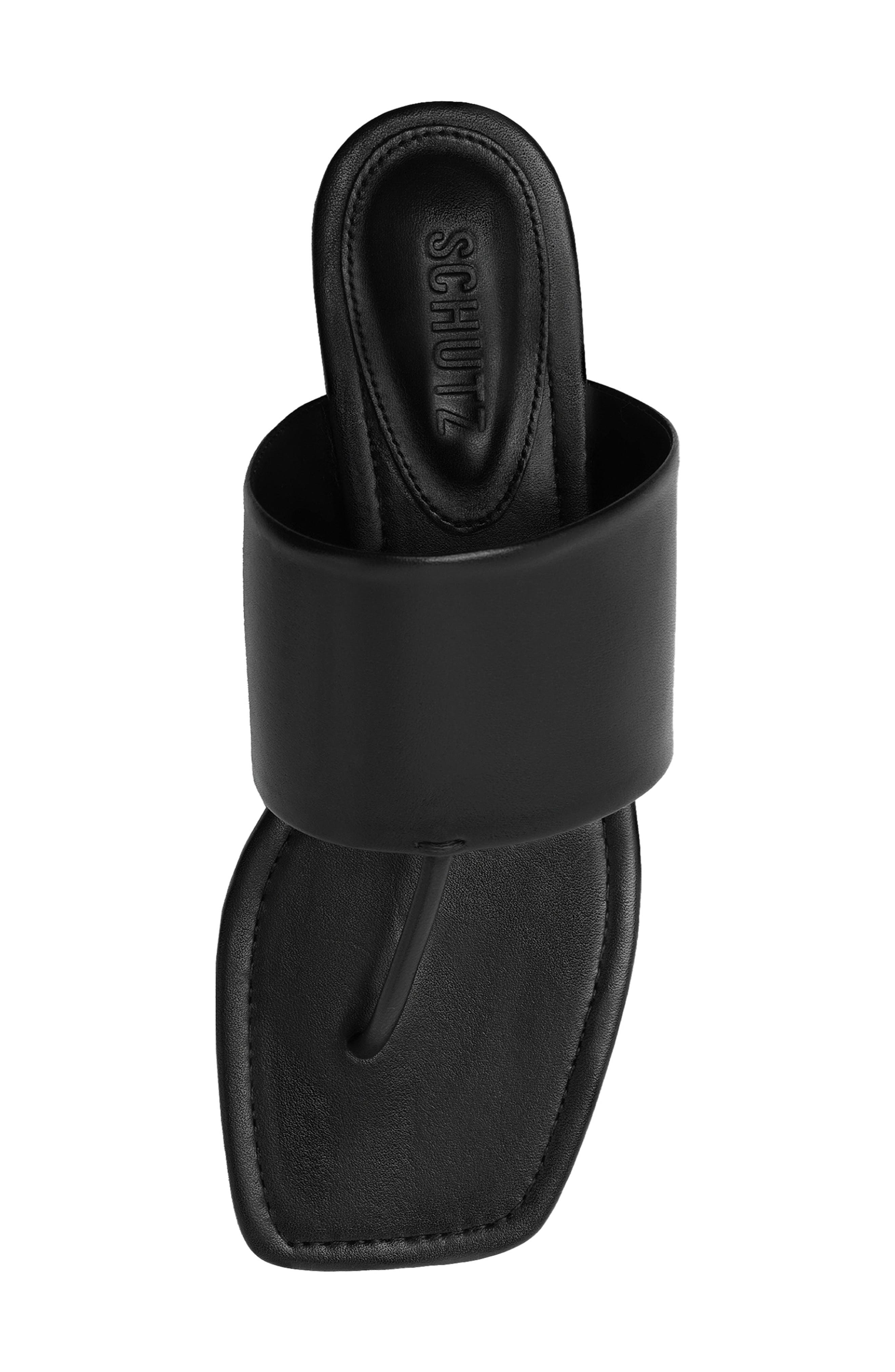 Schutz Martha Slide Sandal, Alternate, color, Black