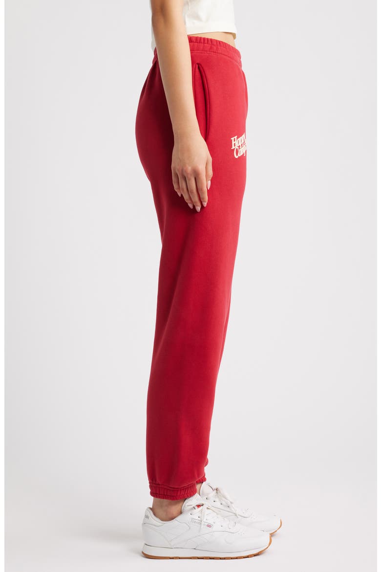 Puff Series Core Logo Cotton Blend Joggers, Alternate, color, POMEGRANATE RED