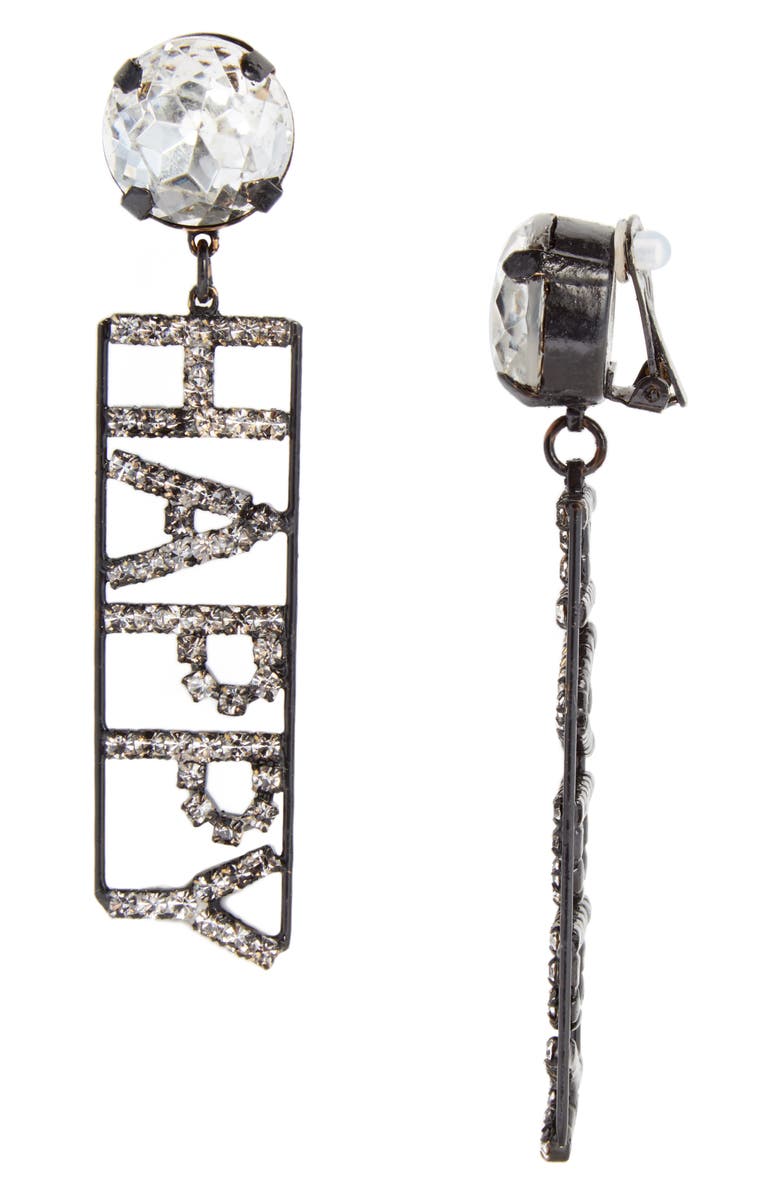 Ashley Williams Happy Crystal Statement Earrings, Main, color, 