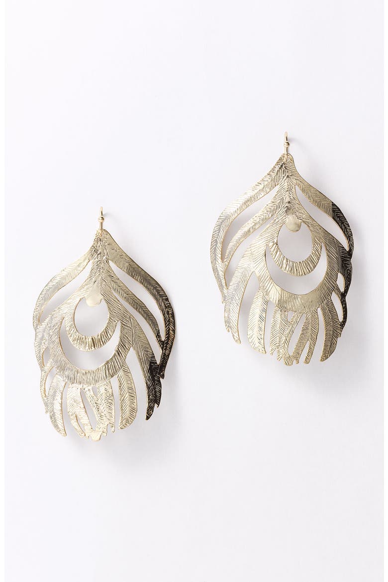 Statement Earrings, Alternate, color, GOLD