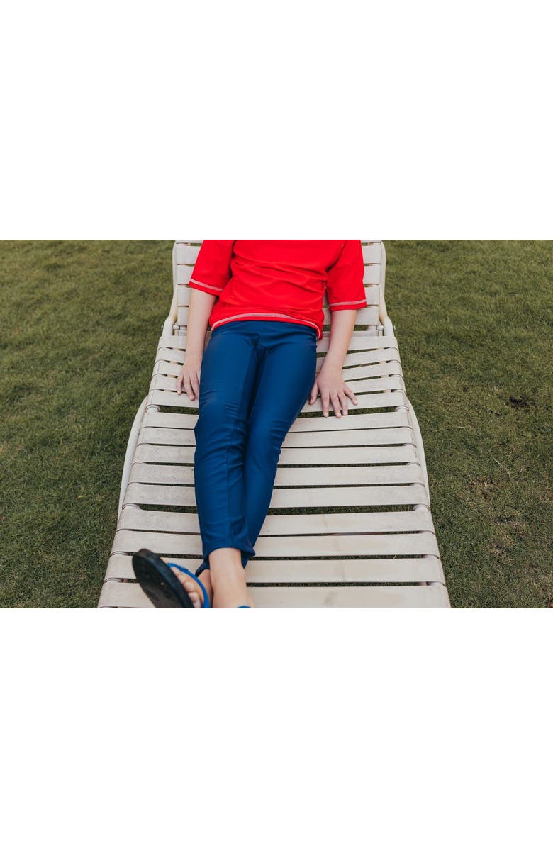 CITY THREADS Kids' UPF 50+ Nylon/Spandex Blend Swim Leggings, Alternate, color, Black