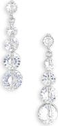 NORDSTROM RACK Floating Cubic Zirconia Linear Drop Earrings