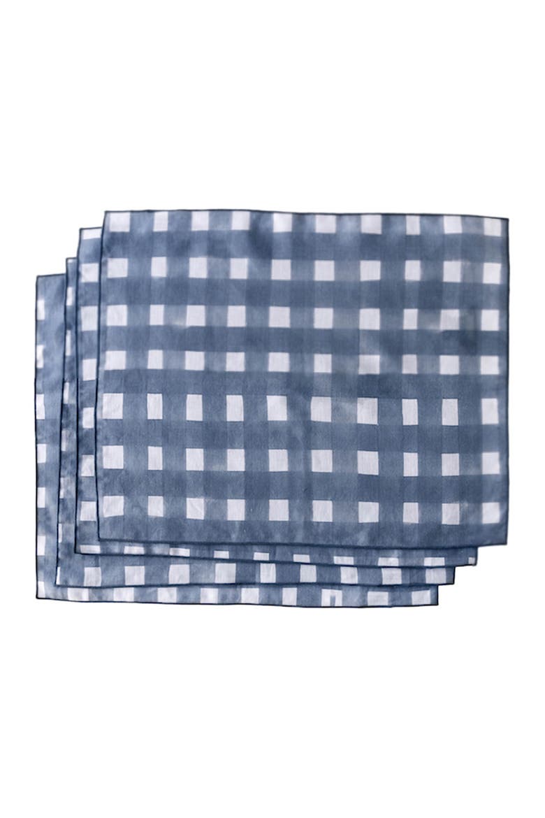 Blue Cross Hatch Placemat Set of 4, Main, color, Blue Cross