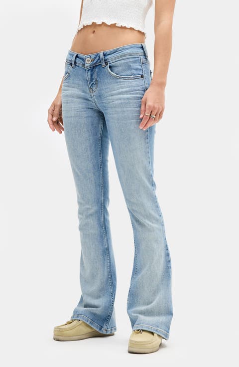Brooke Low Rise Flare Jeans (Light Vintage)