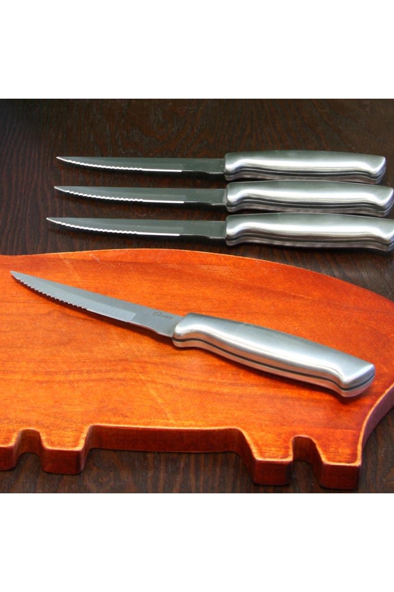Baldwyn 4.5 Inch Stainless Steel Steak Knife, Set of 4, Alternate, color, Silver