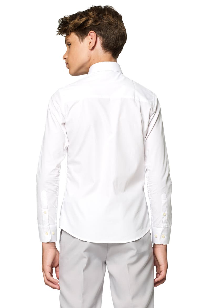 White Knight Dress Shirt, Alternate, color, WHITE