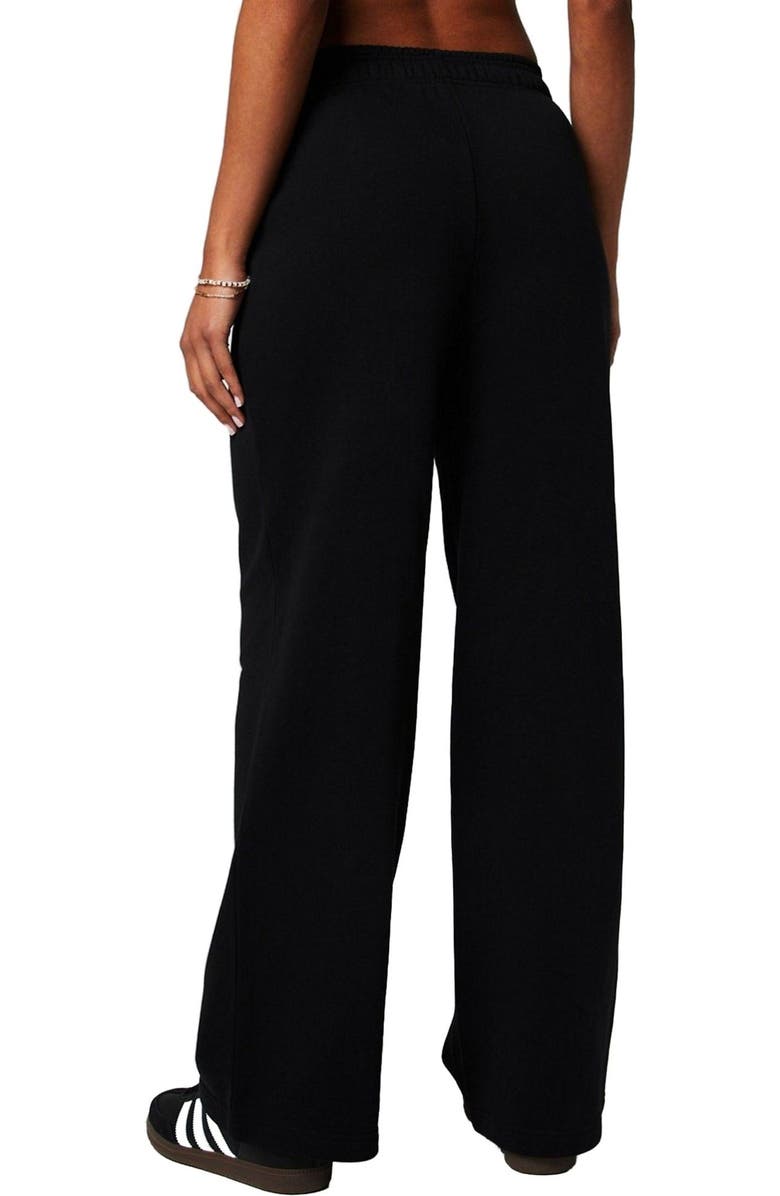 Fabletics Women's Year Round Terry Wide Leg Sweatpant, Alternate, color, Black