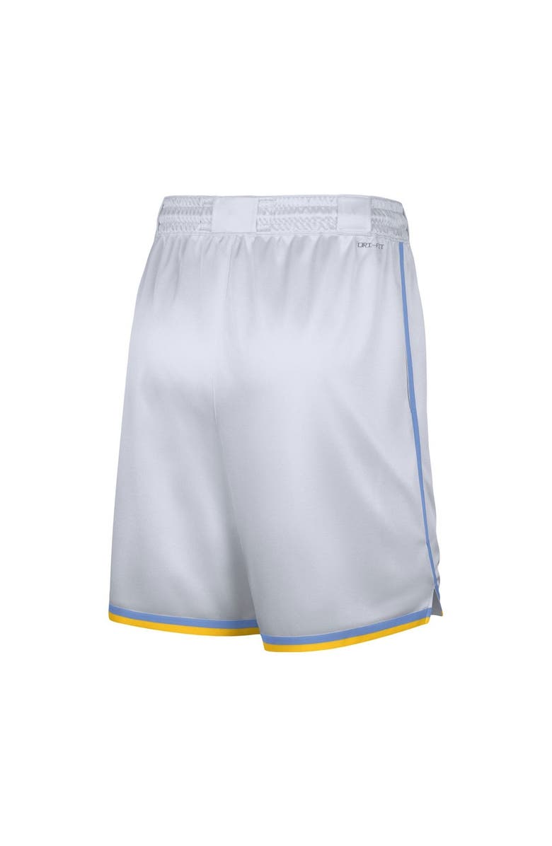 Nike Men's Nike White Los Angeles Lakers 2022/23 Classic Edition Swingman Performance Shorts, Alternate, color, 