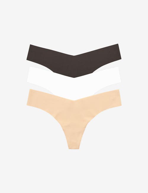 Commando Classic Solid Thong 3-pack In Multi