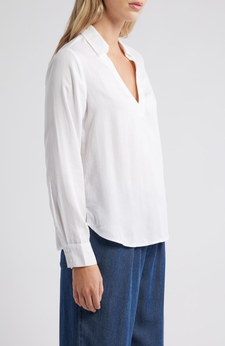Cloth & Stone Long Sleeve Popover Top, Alternate, color, White