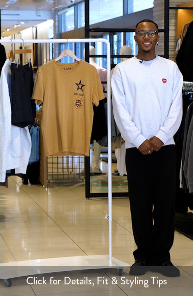 Army Tank Destroyer Units Distressed Cotton Graphic T-Shirt, sales video thumbnail