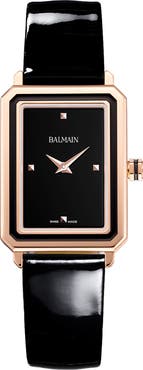 BALMAIN WATCHES Eirini Leather Strap Watch, 25mm x 33mm