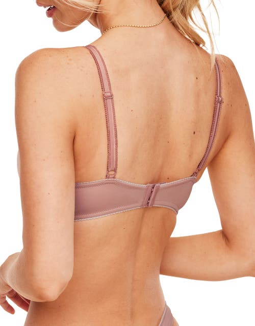 Adore Me Jeannette Push Up Demi Bra In Pink
