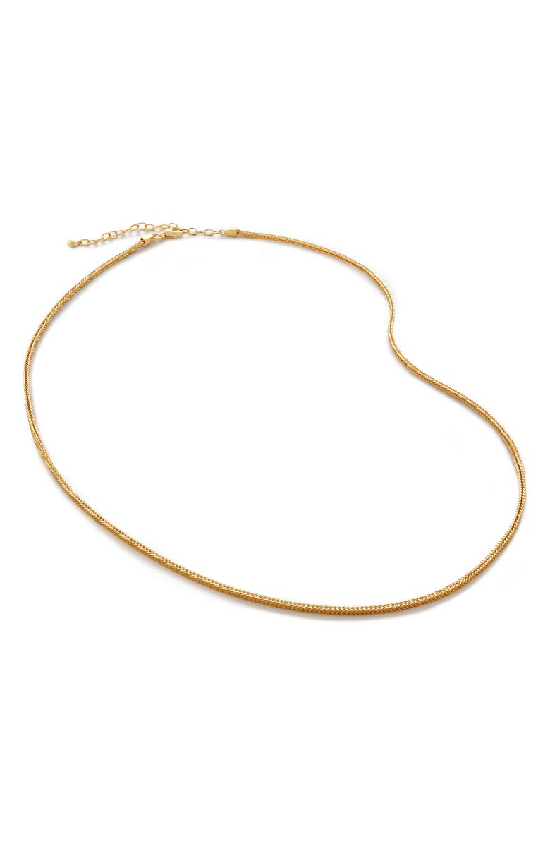 Monica Vinader Juno Fine Chain Necklace, Main, color, 18Ct Gold Vermeil/ Ss