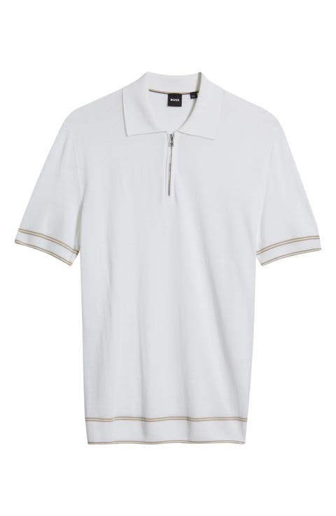 Norberto Linen Blend Short Sleeve Sweater