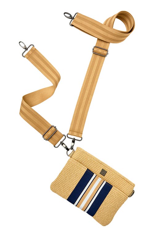 Think Royln Coastal Escape 2.0 Raffia Crossbody Bag In Sand