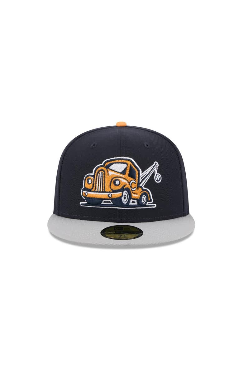 Men's New Era  Navy Chattanooga Lookouts Theme Nights 59FIFTY Fitted Hat, Alternate, color, Navy