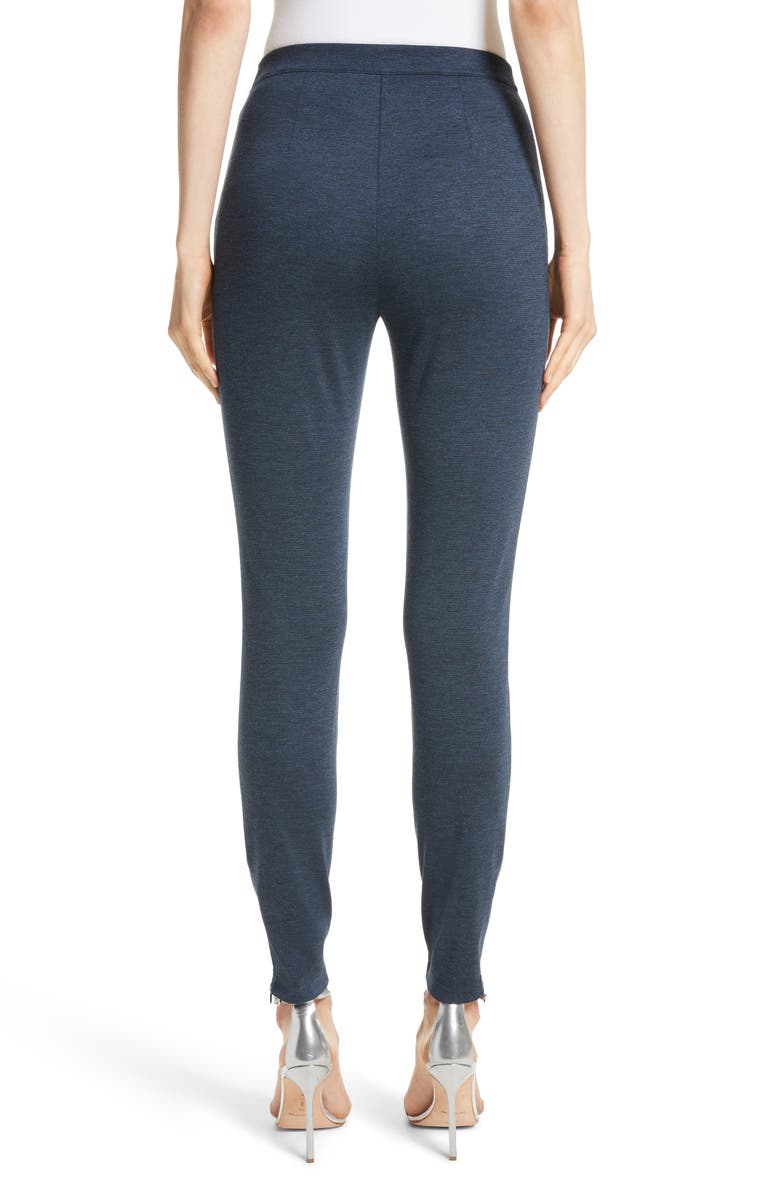 St. John Collection Mélange Stretch Ponte Crop Pants, Alternate, color,