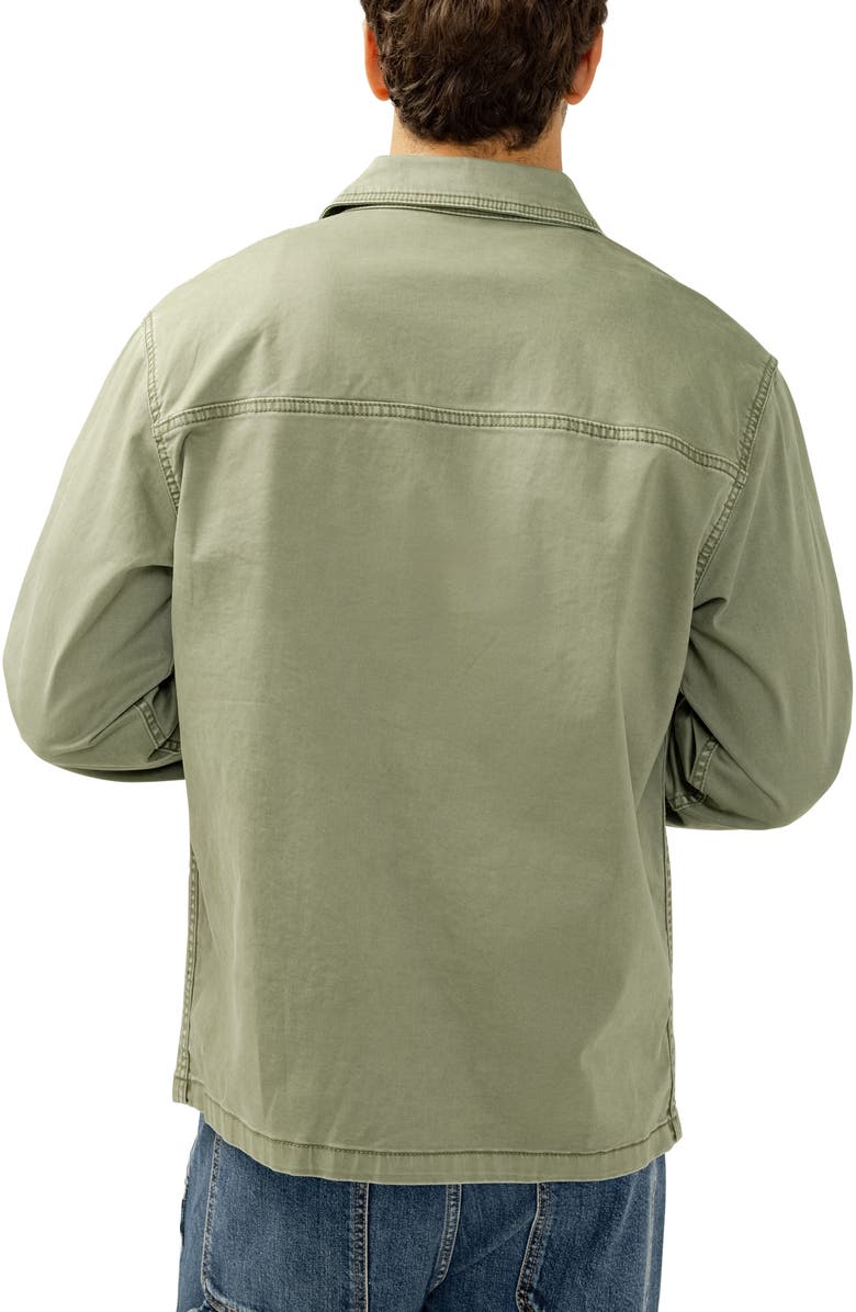 Silver Jeans Co. Cotton Twill Chore Jacket, Alternate, color, Palm Green