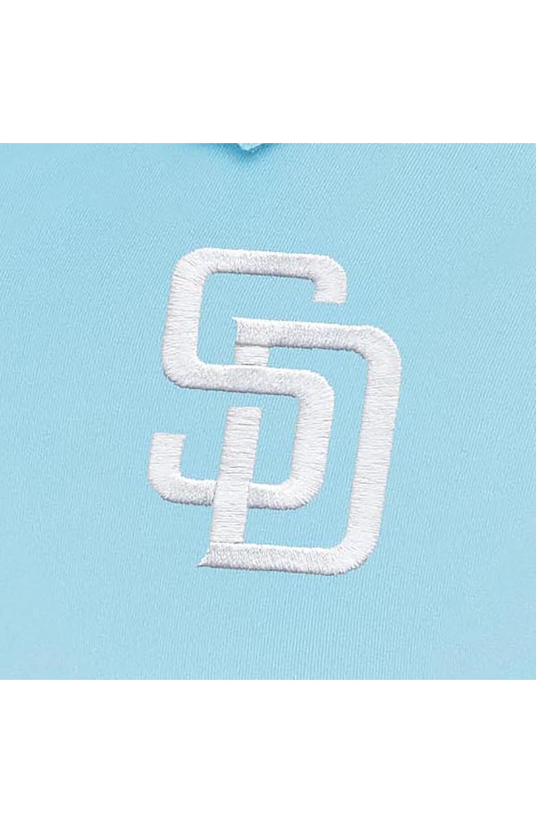 ANTIGUA Women's Antigua Powder Blue San Diego Padres Recap Sleeveless Polo, Alternate, color,