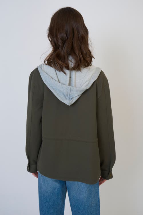 Central Park West Brady Ponte Army Jacket In Green