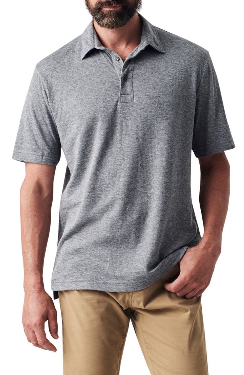Faherty Cloud Cotton Blend Polo, Main, color, 