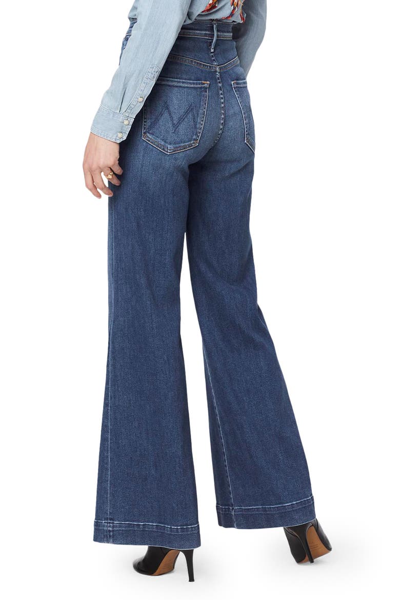 The Swooner Roller High Waist Wide Leg Jeans, Alternate, color, BIG SKY