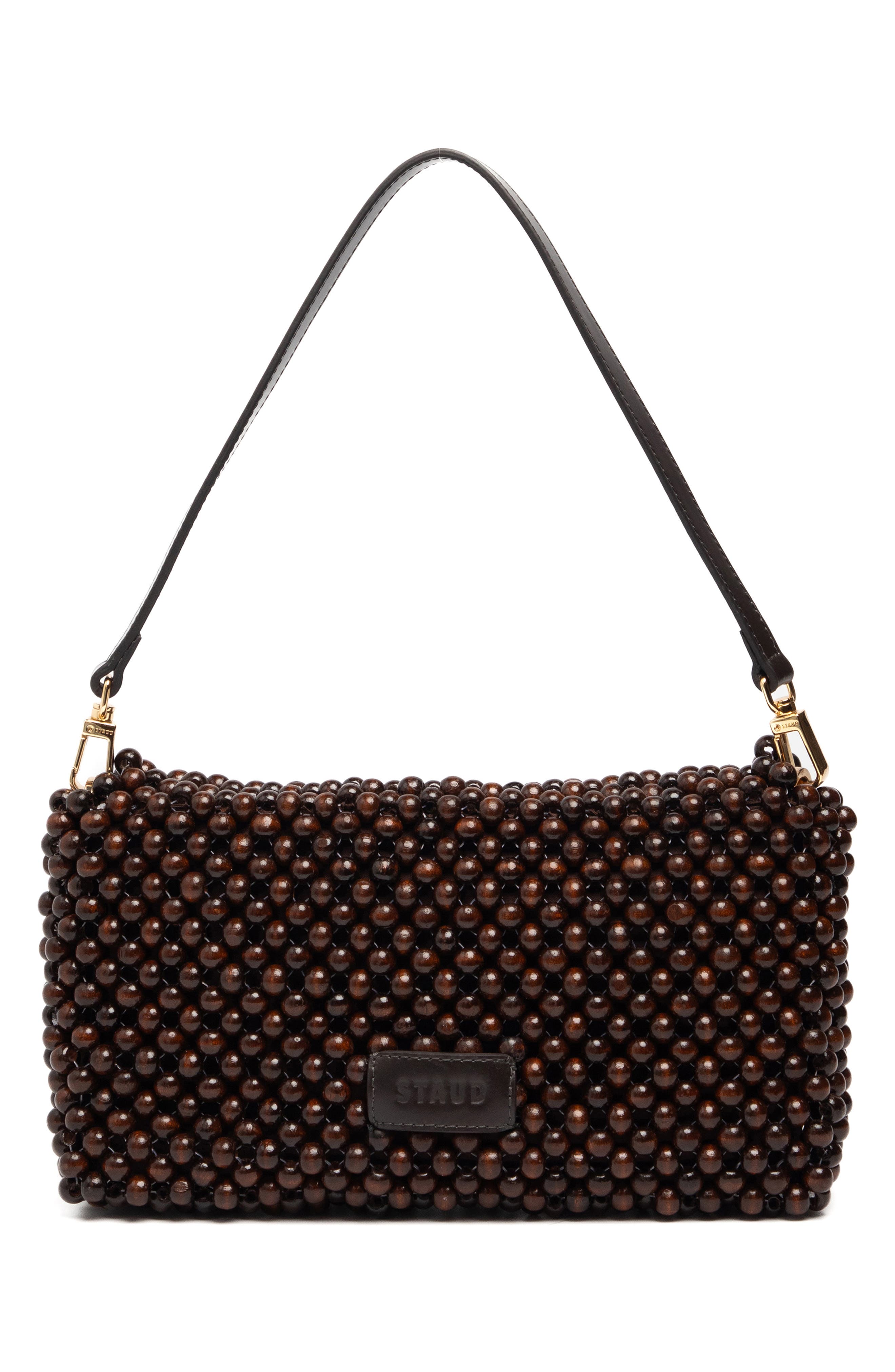 STAUD Timmy Beaded Shoulder Bag, Alternate, color, 