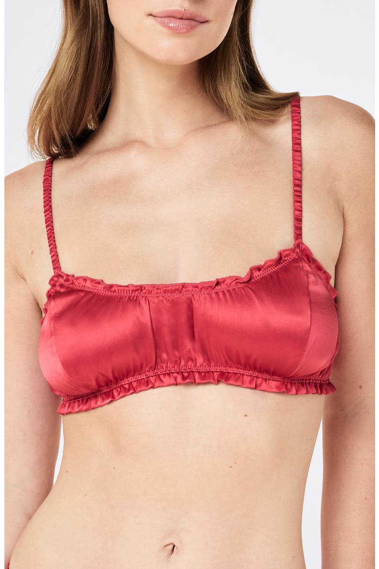 Audrey Mulberry Silk Bralette, Main, color, AMOUR ROSE