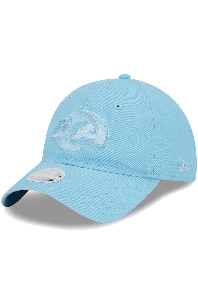 New Era Women's New Era Light Blue Los Angeles Rams Color Pack Brights 9TWENTY Adjustable Hat, Main, color, 