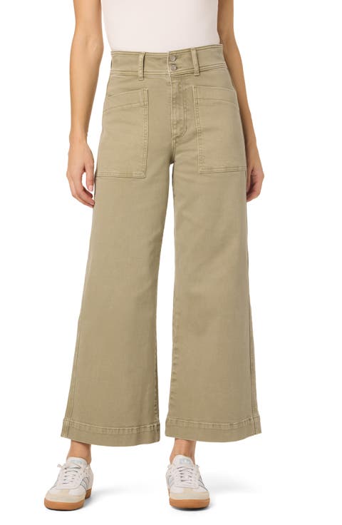 Ankle Cargo Wide Leg Jeans