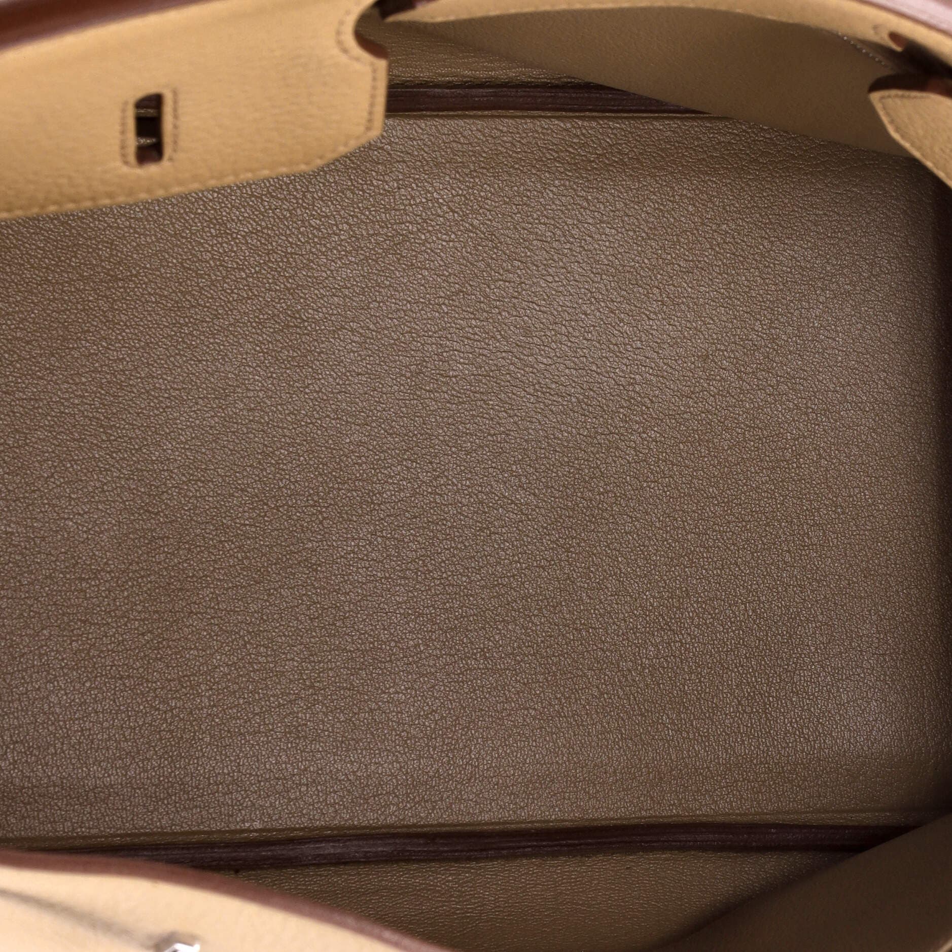 Pre-Owned Hermes Birkin Handbag Light Togo with Palladium Hardware 35, Alternate, color, Tabac Camel