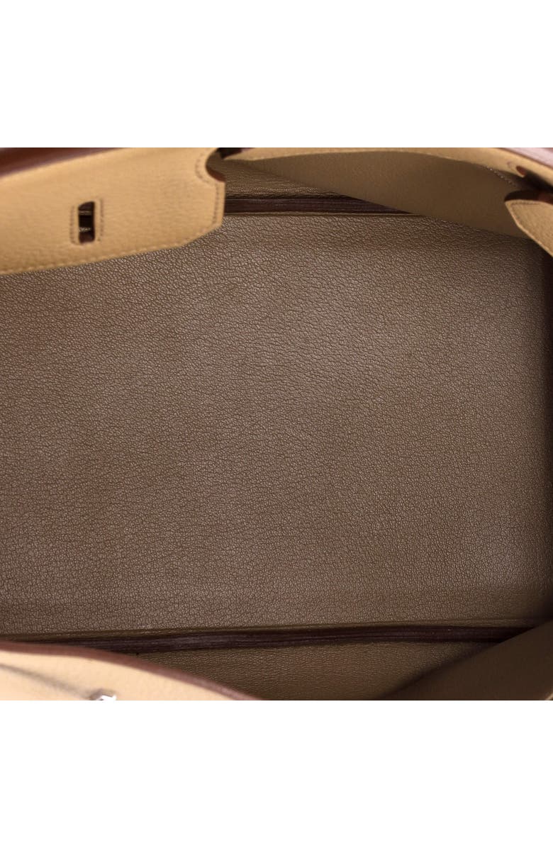 Pre-Owned Hermes Birkin Handbag Light Togo with Palladium Hardware 35, Alternate, color, Tabac Camel
