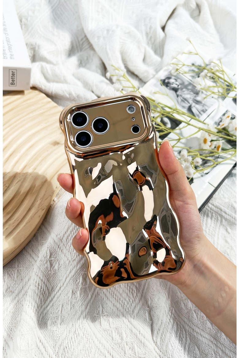 Bubbles iPhone 17 Pro Max Case, Alternate, color, GOLD