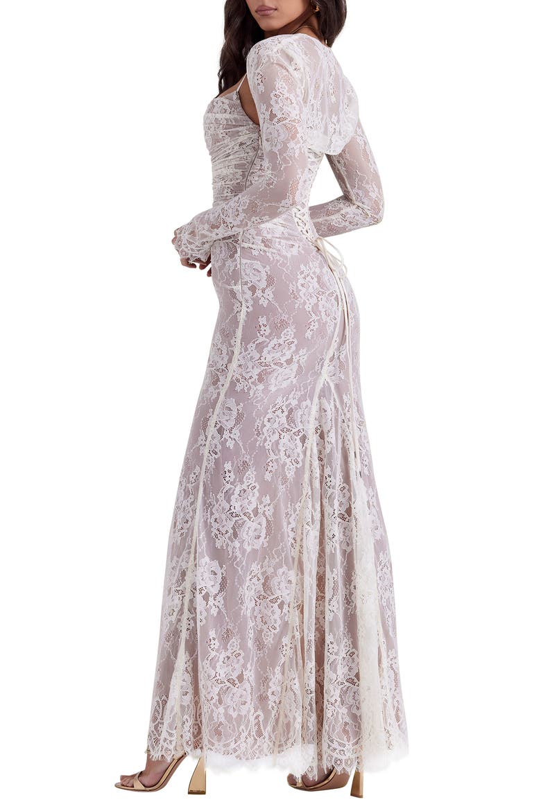 Artemis Long Sleeve Lace Maxi Dress, Alternate, color, VINTAGE CREAM