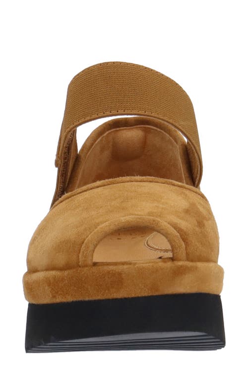 L'amour Des Pieds Amadour Platform Sandal In Brown