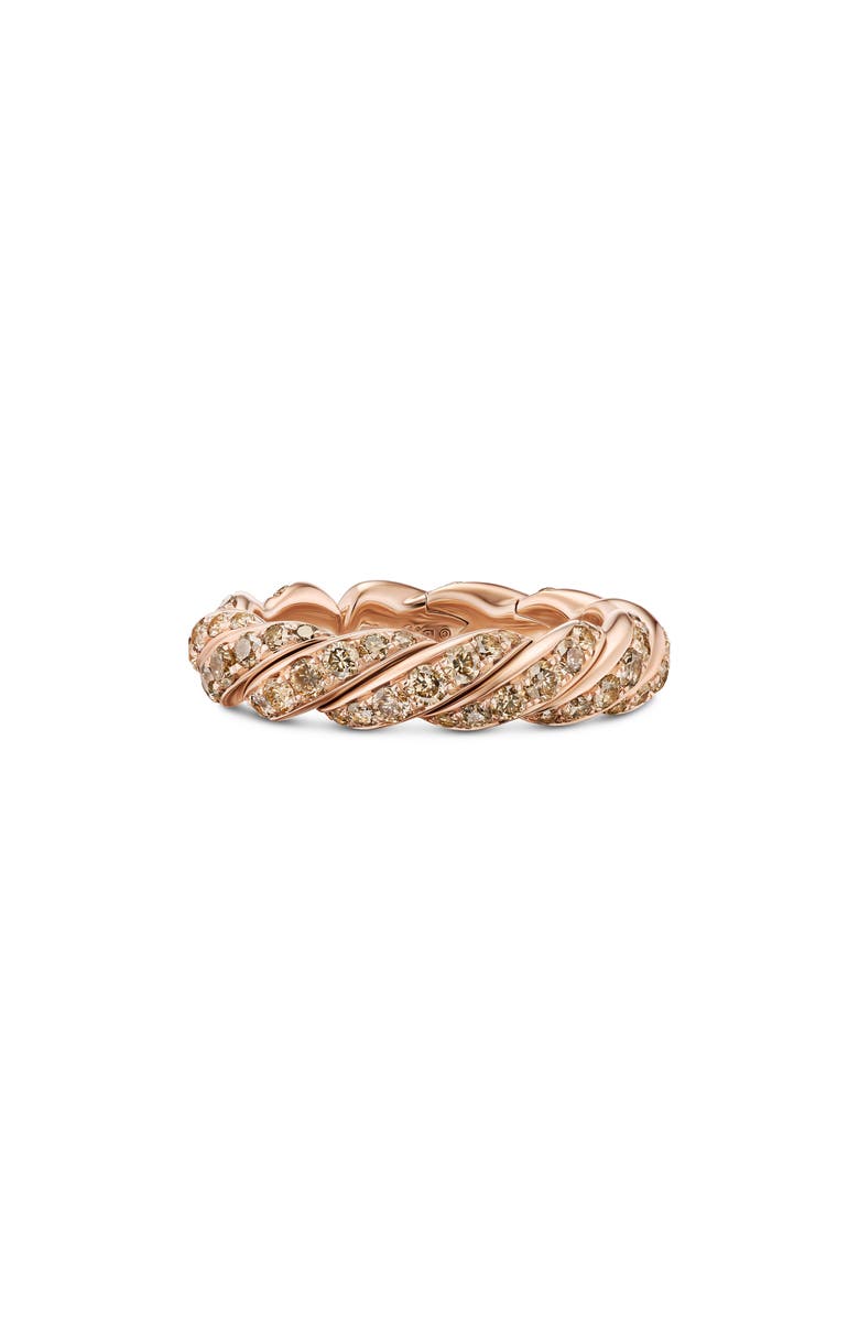 David Yurman Sculpted Cable Flex Band Ring, Alternate, color, Gold